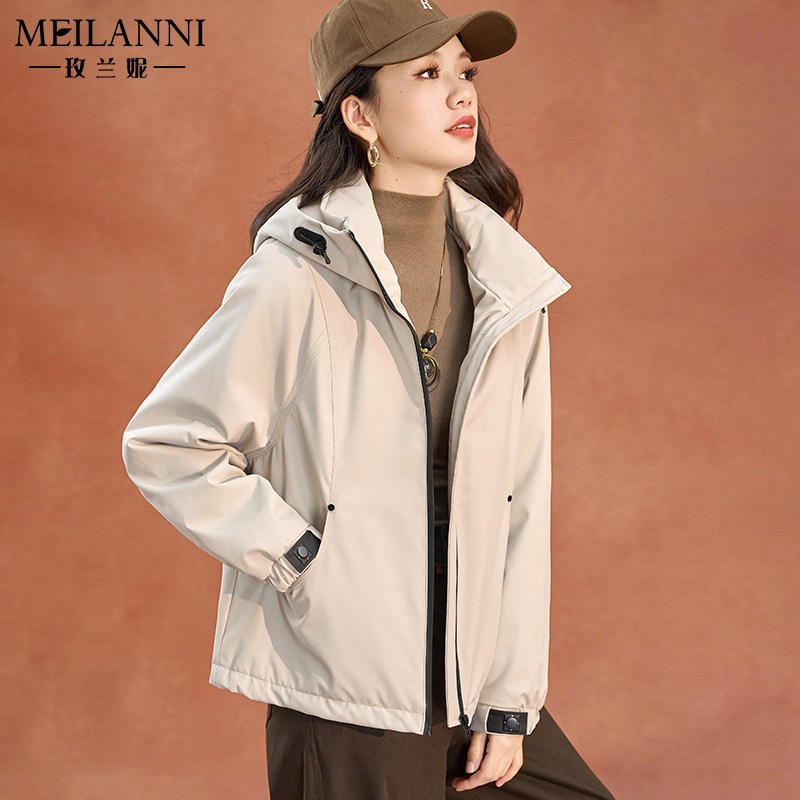 2026新款连帽短款棉服女宽松休闲外套洋气高级感上衣轻薄棉袄时尚