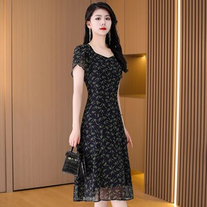 气质洋气连衣裙女夏季2026新款十三行爆款高端轻奢华品牌雪纺裙子