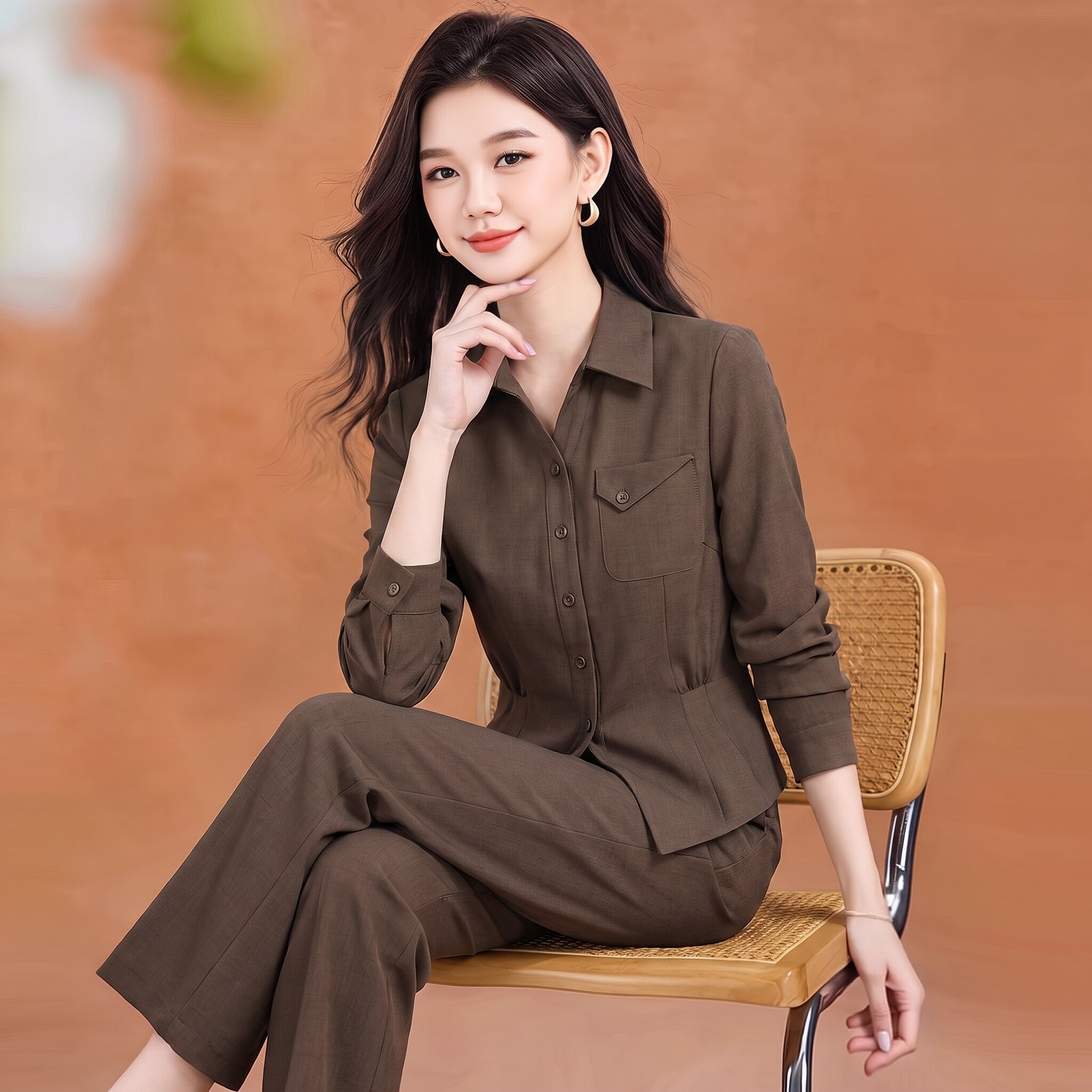 秋季新中式小香风高级感女装套装