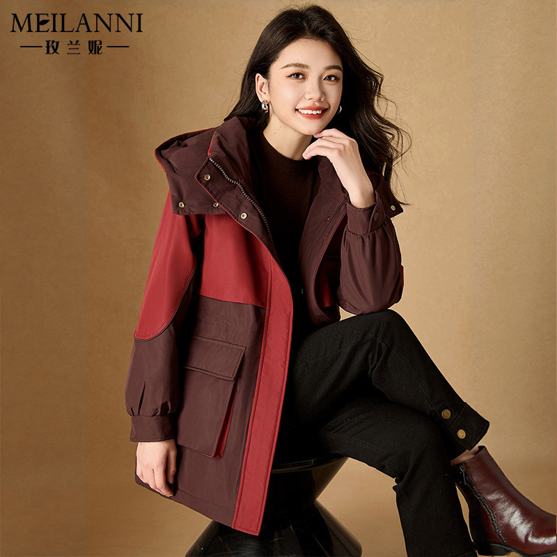 中长款加绒加厚棉服棉衣高端气质