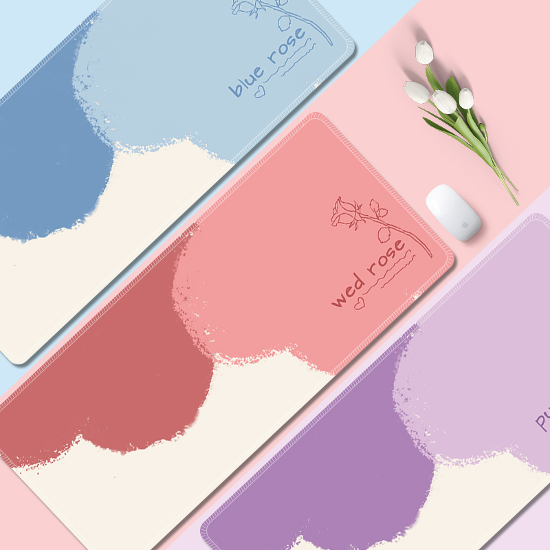 可爱卡通鼠标垫加厚锁边桌垫