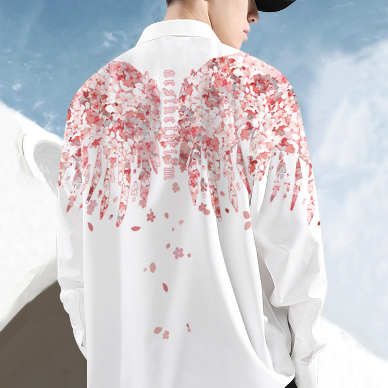 鲨老大长袖衬衣潮牌休闲