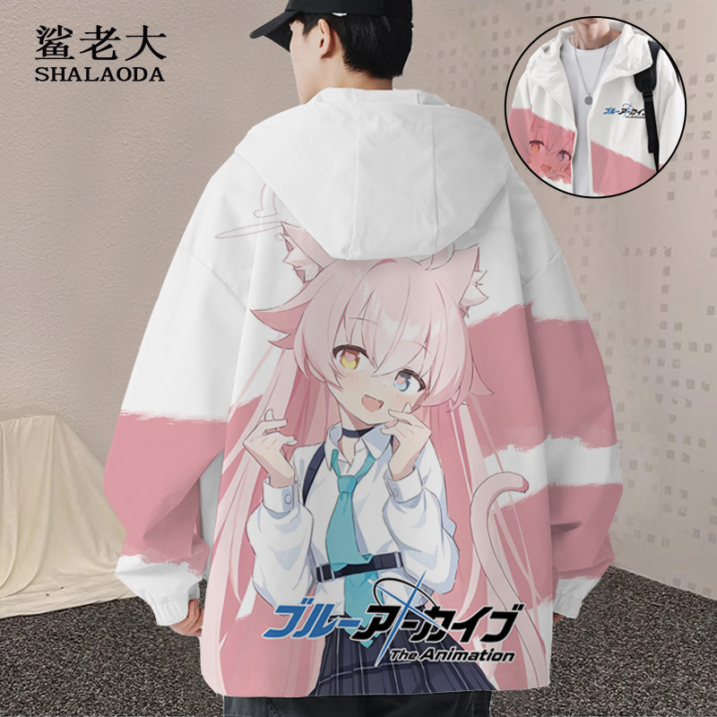 鲨老大连帽秋冬季开衫