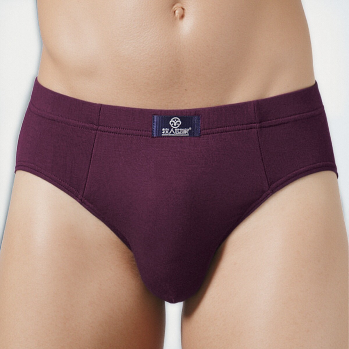 2条盒装男士莫代尔竹纤维内裤