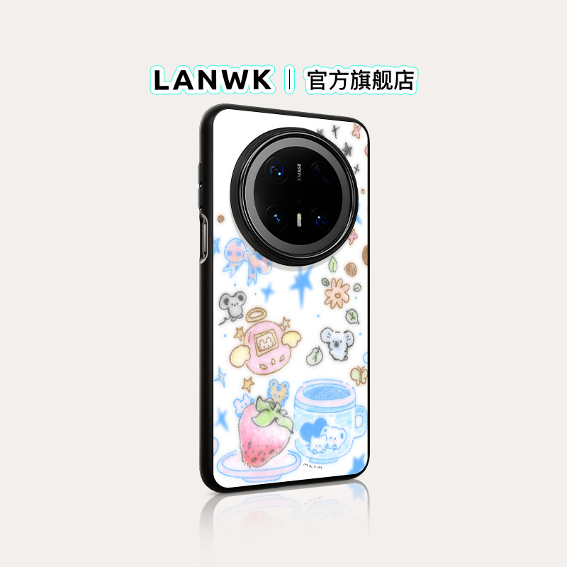 「拓麻歌子」LANWK适用华为mate80promax/70air手机壳女防摔mate60卡通新款pura80/70pro原创高级磁吸保护套
