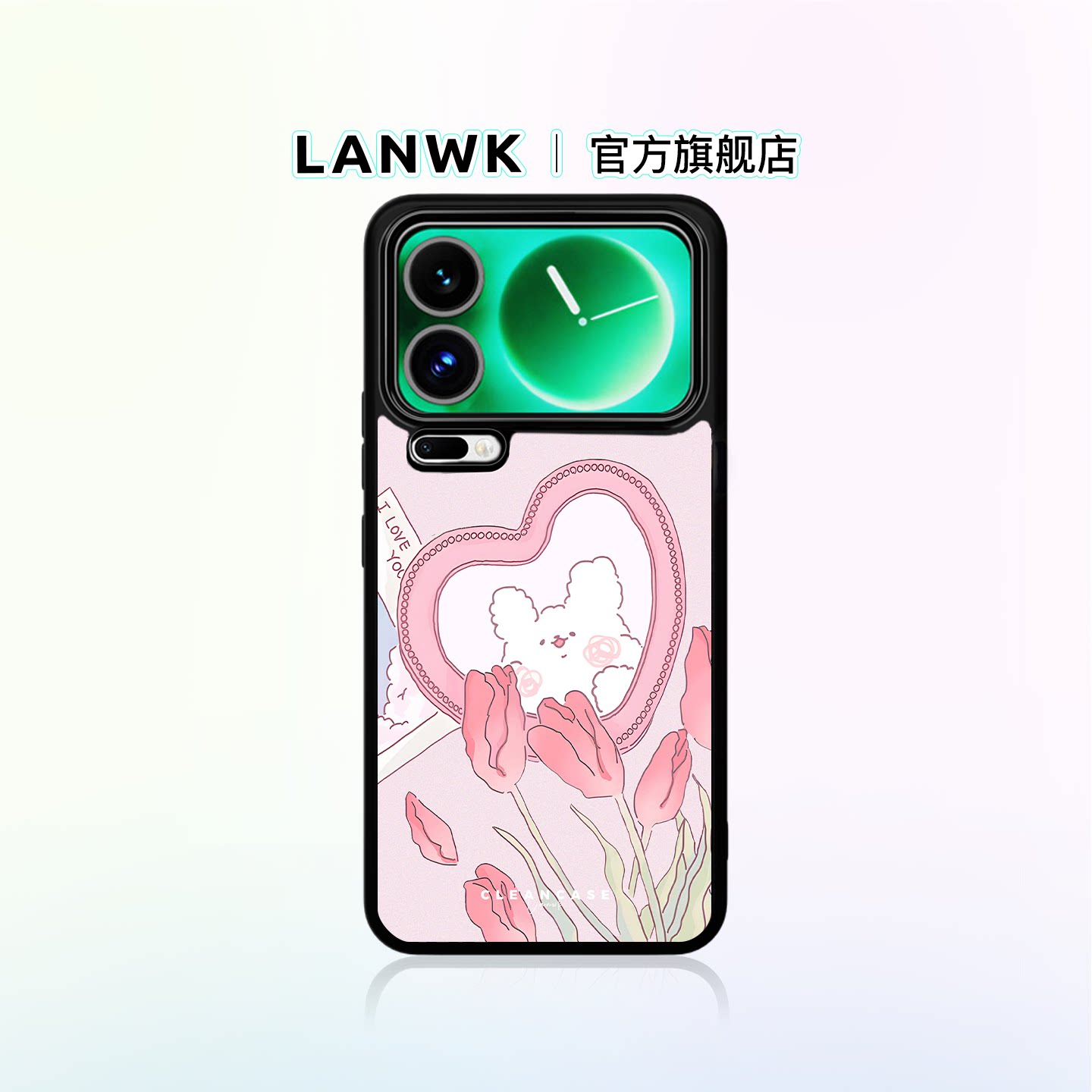 LANWK适用小米17/15/14pro手机壳高级红米k90/80/60玻璃防摔k70卡通13pro可爱女ultra郁见小狗创意镜头全包