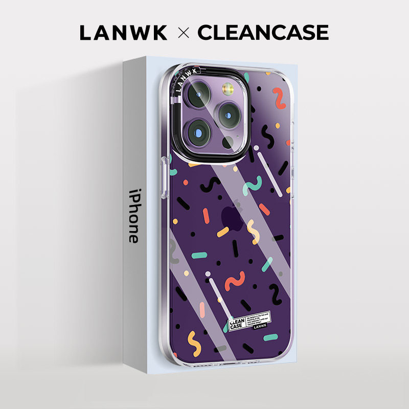 苹果13/14系列抗菌透明硅胶壳