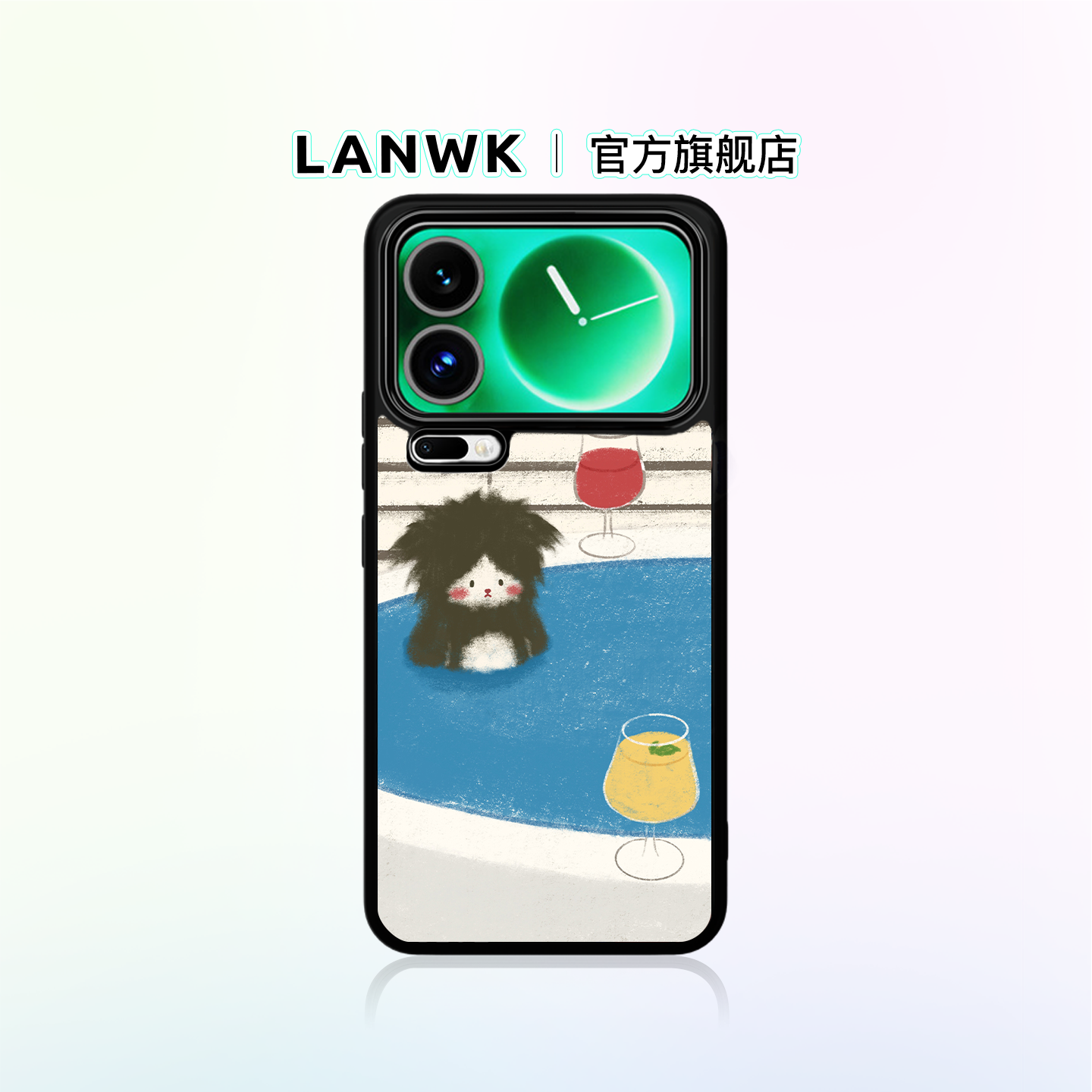 【泡澡】LANWK适用小米17/15/14/13pro新款高级手机壳红米k90/80/70ultra原创超薄镜头全包k60女生可爱保护套