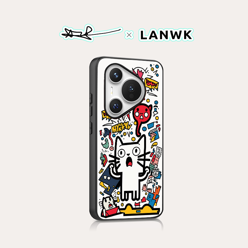 LANWK华为手机壳原创设计ins风