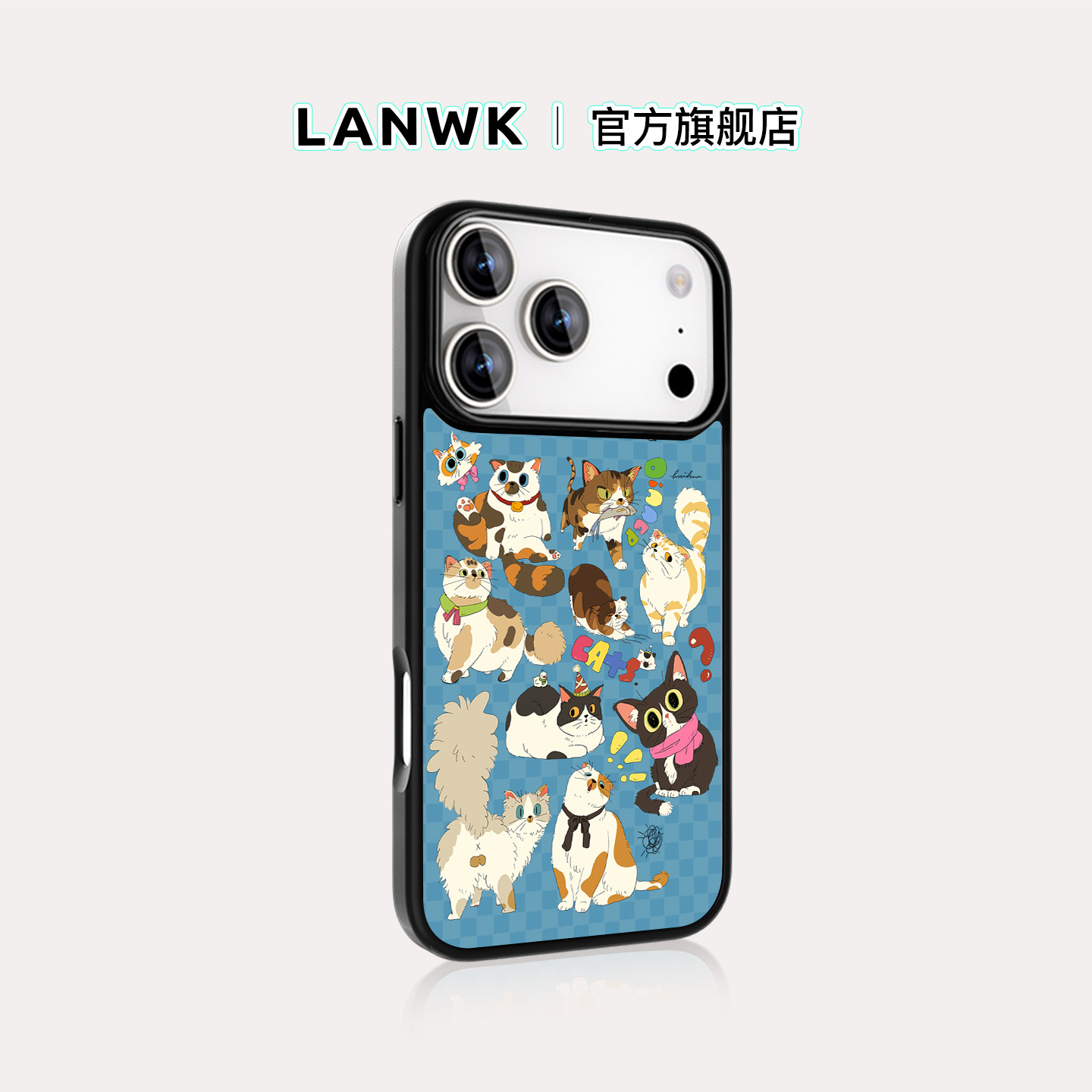 lanwk苹果手机壳原创设计ins风