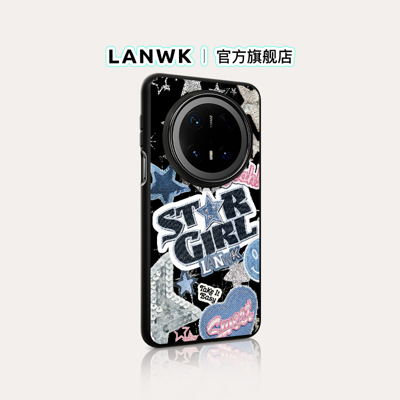 「牛仔stargirl」LANWK适用华为Mate70air/80promax手机壳女新款mate60个性pura80/70外壳磁吸防摔保护套