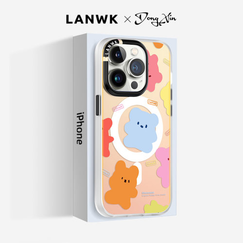 科技磁吸14Promax手机壳镭射创意