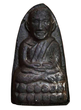 泰国佛牌正品 阿拉航福文（A LA HANG）龙婆托自身 兰叶肉 裸牌