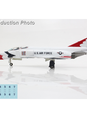 2月 HA19084 F-4E Thunderbirds 雷鸟中队1973/74年(水贴1-7)合金