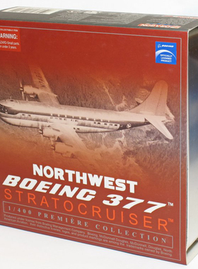 威龙 55755 西北航空公司 波音B377 客机合金成品模型静态摆件