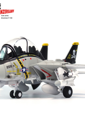 铁流 F14战斗机 F-14A AJ200 VF84海盗旗中队Q版蛋机合金成品模型