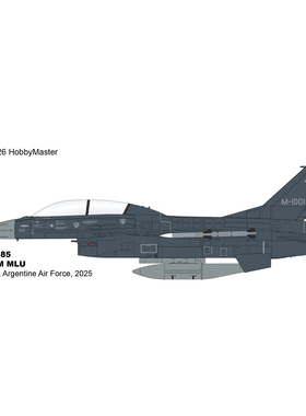 9月 HA38085 F16战斗机 F-16BM MLU M-1001阿根廷空军2025年 合金