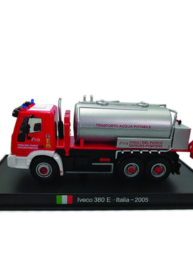 Red Base 1/64 意大利IVECO 依维柯 380E 消防车2005年 合金成品