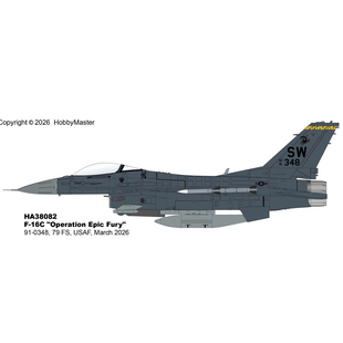 8月 HA38082 F-16C 史诗狂怒 91-0348 美国空军第79中队2026年3月