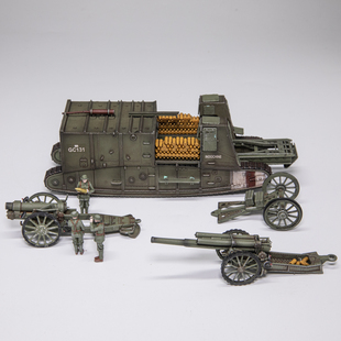 英军马克1牵引炮 Gun Carrier 自行火炮 Mk.I 完成品模型