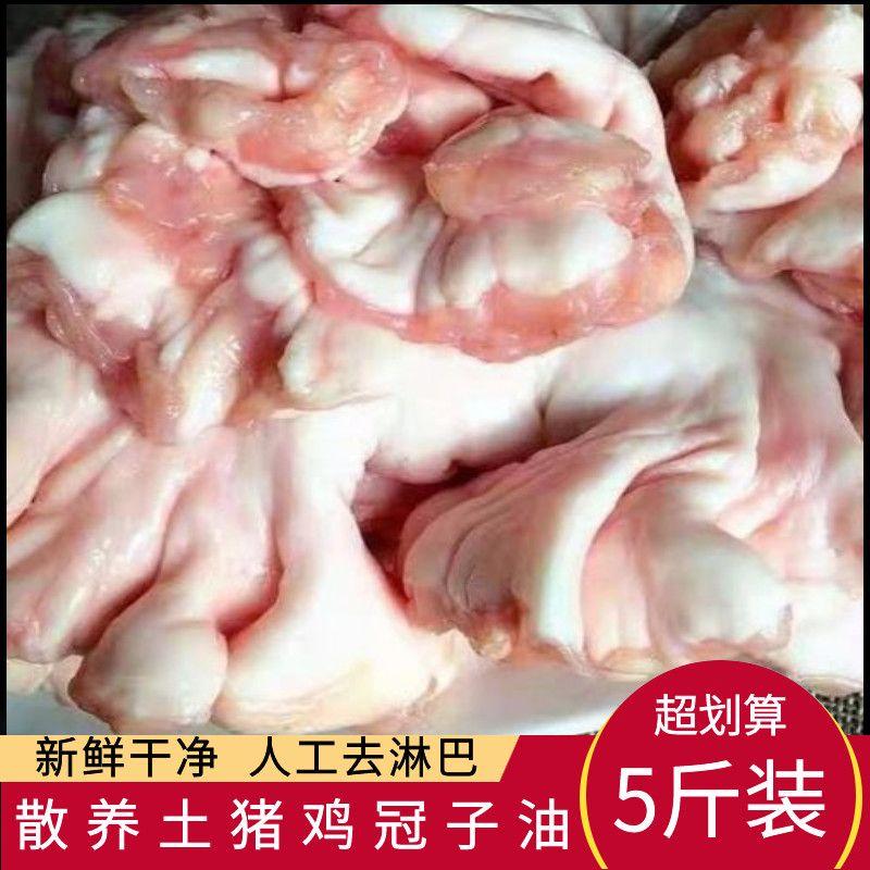新鮮去淋巴雞冠油精修雞冠油冷凍雞冠子油豬下水油出油高煉油