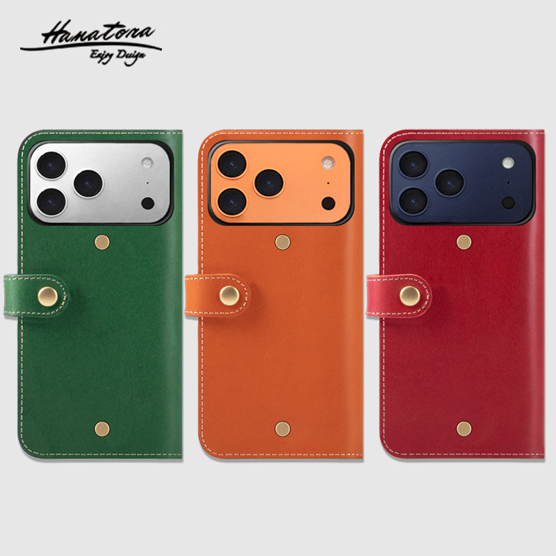 适用于苹果17pro手机壳真皮翻盖