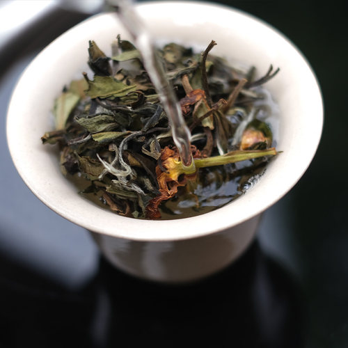 对白茶舍栀子花白茶100克福鼎白茶核心产区散茶寿眉栀子花香甜