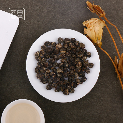 对白茶舍茉莉龙珠七窨一提