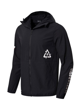 中国李宁风衣秋季篮球系列男子防风运动服运动外套AFDN147