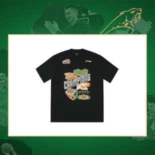 中国李宁新款辽宁队2023-2024CBA纪念宽松短袖T恤AHSUD93