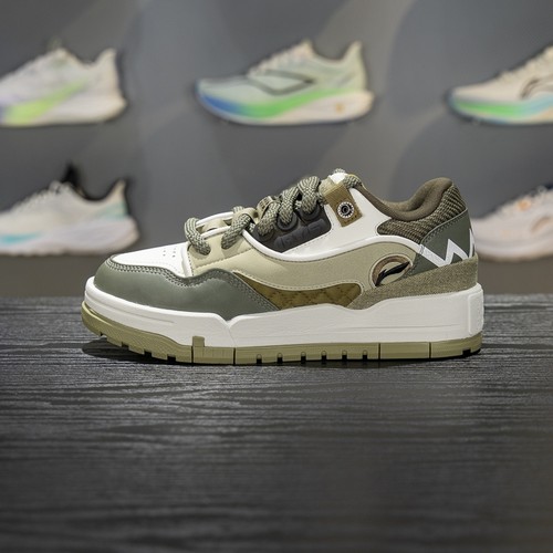 李宁系带男子板鞋低帮休闲鞋