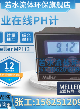MP113工业酸度计Meller在线式PH计仪表PH/ORP控制器检测仪MP-113