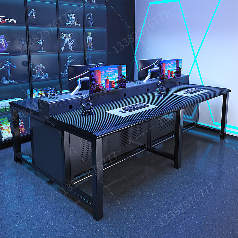 网咖电竞桌网吧散热风道桌电竞酒店电脑桌内置机箱机械臂下置机箱,商业/办公家具,网咖桌/电竞桌,淘宝优惠券,粉丝福利购,淘宝优惠卷