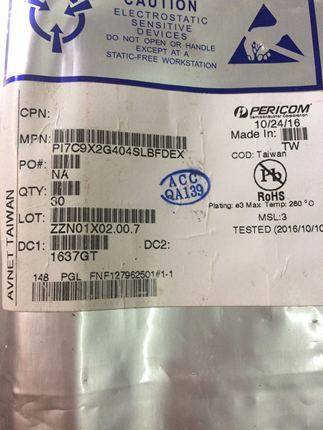 PI7C9X2G404SLBFDEX[IC PCIE PACKET SWITCH LQFP]DIODES接口芯片