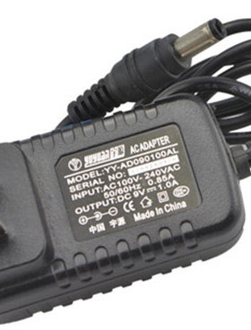 适用LK-DC090100 椭圆机 跑步机电源适配器9V1000MA充电器线通用