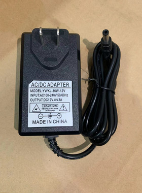 适用于熊猫PJ27FA5液晶显示器电源适配器12V3A充电器线通用