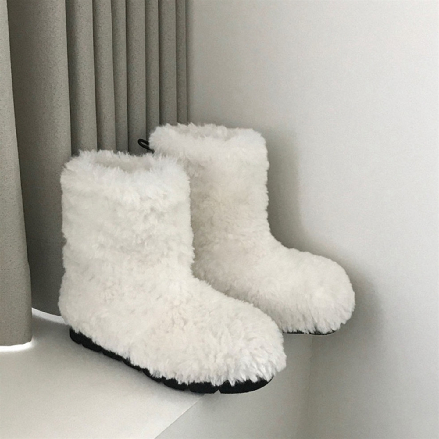 韩国东大门冬季新款圆头雪地靴