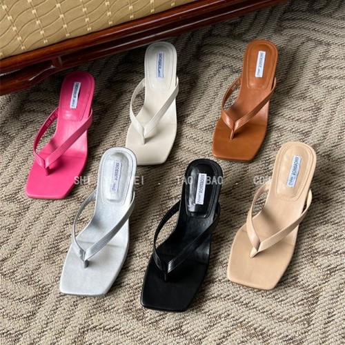 其他韩版细跟银色外穿凉拖鞋