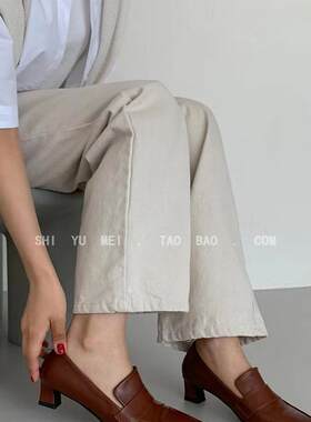 其他单鞋韩版粗跟小皮鞋