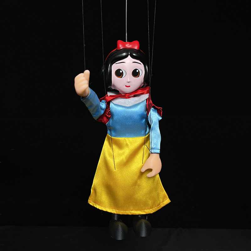 白雪公主杖头提线木偶幼儿园玩具人偶礼物定制教具木偶戏表演道具