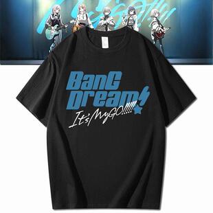 动漫BanG Dream It's MyGO高松灯千早爱音周边纯棉短袖T恤夏季潮t