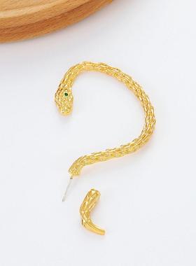 蛇形耳钉 ear hang snake shaped earrings punk earring朋克耳环