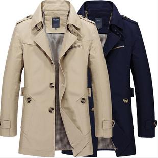 winter jacket long men coats collar autumn stand New Jackets
