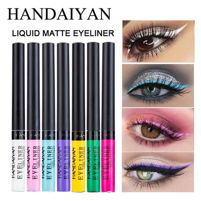 Matte Eyeliner Gel 欧美蹦迪撸妆舞台表演彩色眼线液不易晕染