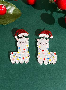 Cross border Christmas Tree Earrings woman xmas earring 耳环