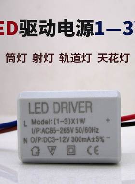 LED驱动器镇流器3w筒灯天花灯射灯恒流驱动电源110v220vDRIVER12V
