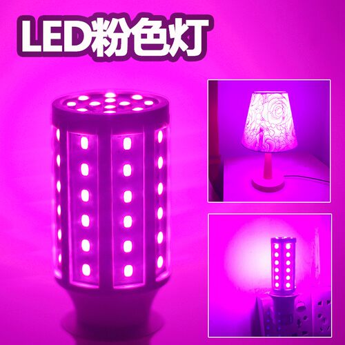 紫色卧室氛围浪漫螺口小夜灯