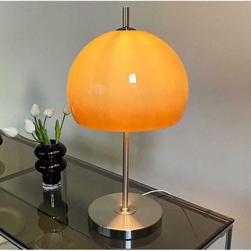 中古蘑菇客厅台灯复古包豪斯中古玻璃台灯卧室床头护眼温馨装饰灯,特色手工艺,其他特色工艺品,淘宝优惠券,粉丝福利购,淘宝优惠卷