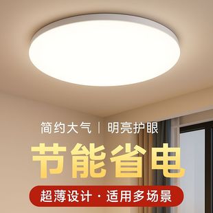 圆形LED吸顶灯卧室灯简约客厅灯餐厅灯过道阳台灯节能厨卫生间灯