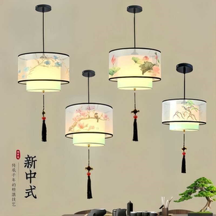 新中式吊灯茶室卧室客厅餐厅走廊过道玄关书房古典中国风古风吊灯